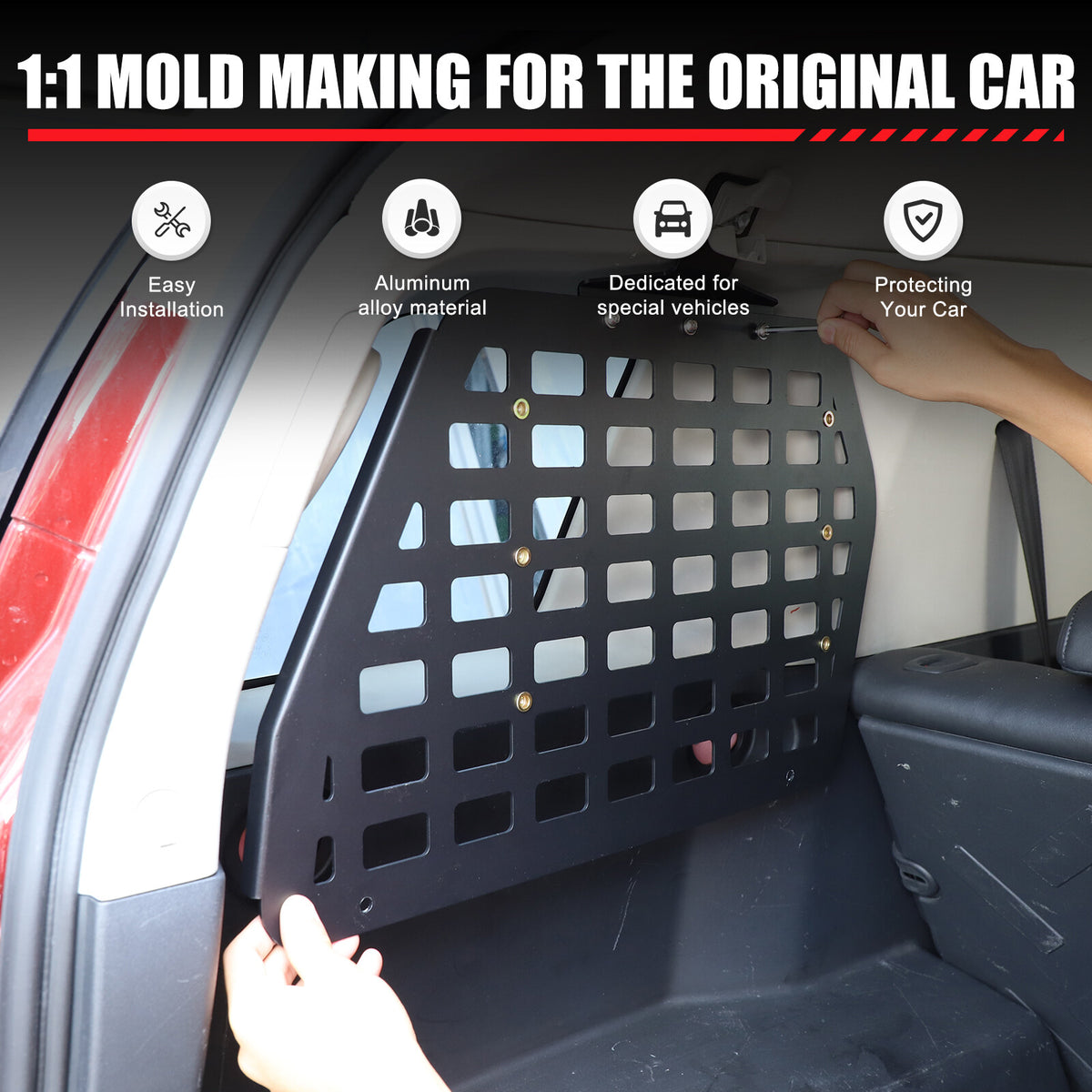 Trunk Left Side Window Cargo Molle Panels For Toyota FJ Cruiser 2007-21 US 11