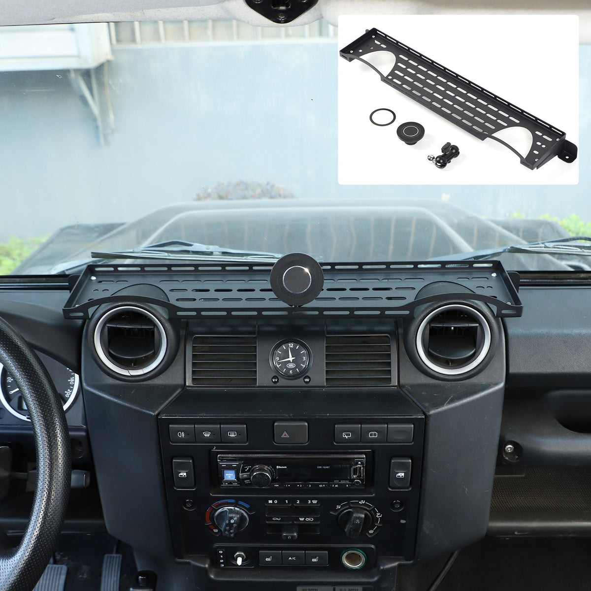 Magnetic Phone Holder Dashboard Storage Box For Land Rover Defender 2004-2018 17