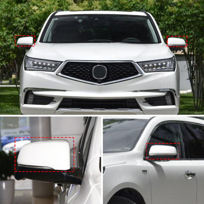 Carbon Fiber ABS Exterior Mirror Cover Trim For Acura MDX 2022-2024 10