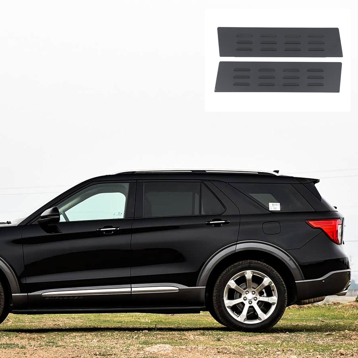 Aluminum Rear Ventilation Louvers Trim For Ford Explorer U625 2020+ 1