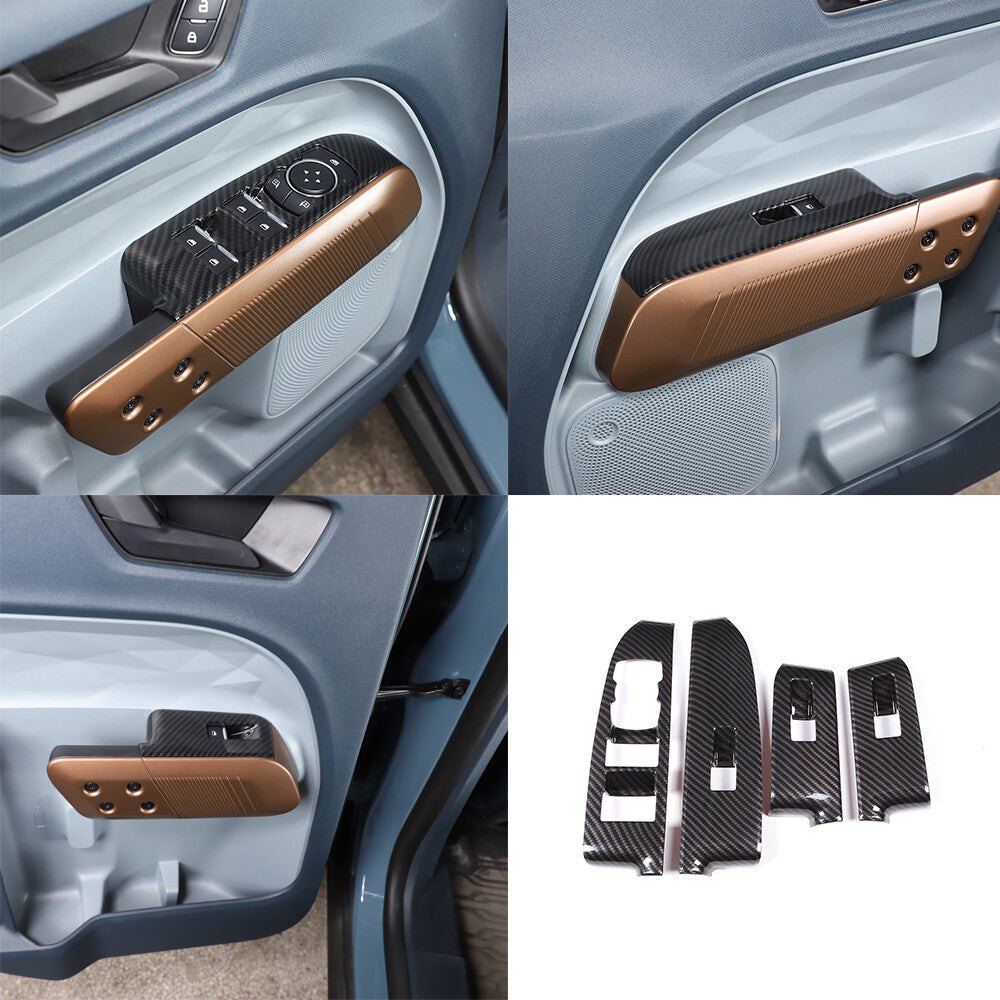 Carbon fiber ABS Full Set Interior Decoration Cover Trim For Ford Maverick 2022 12