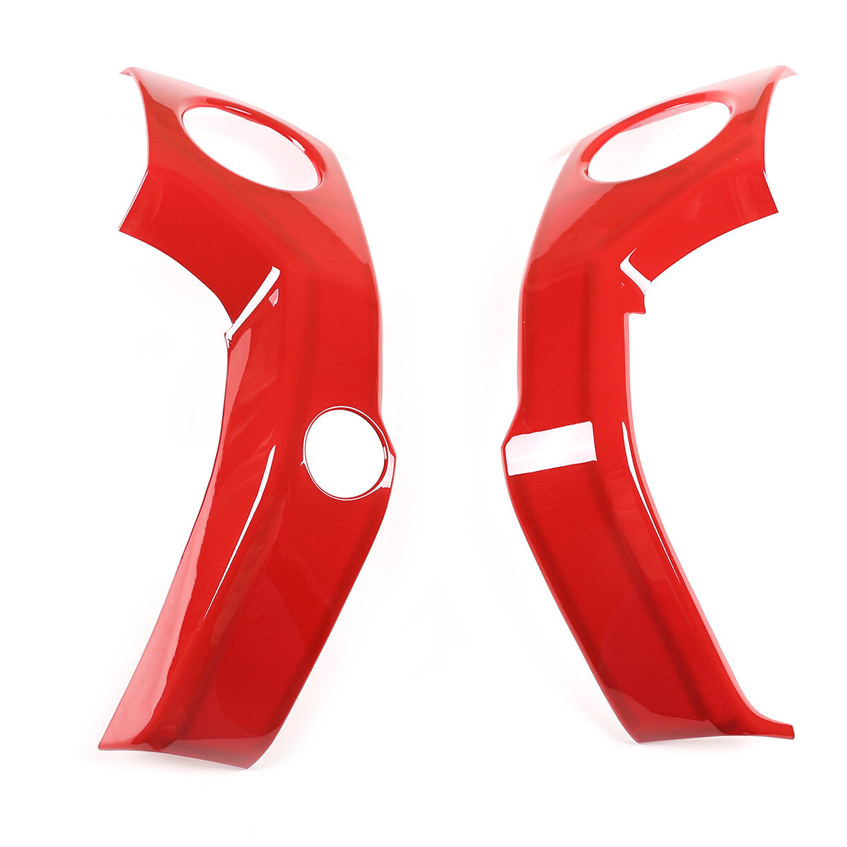 2pcs For Toyota Tundra 14-21 Red ABS Central Control Air Vent Outlet Cover Trim 2