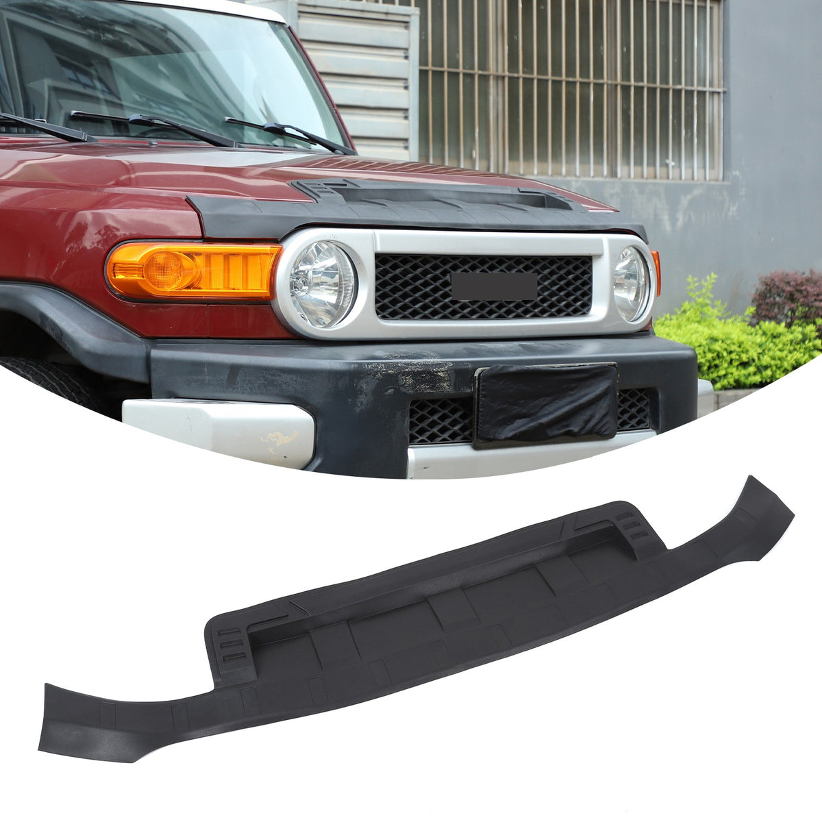 TPE Bonnet Hood Bra Stone Guard Deflectors For Toyota FJ Cruiser 2007-2021 1