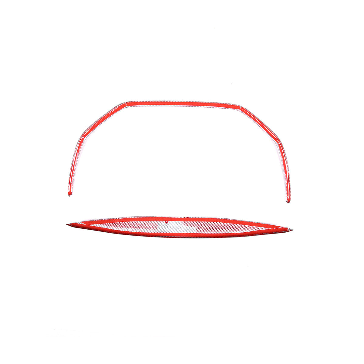 Red Central Console Air Outlet Vent Cover Trim For Maserati Ghibli 2014-2015 9