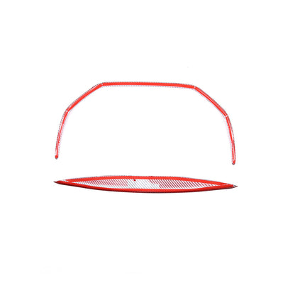 Red Central Console Air Outlet Vent Cover Trim For Maserati Ghibli 2014-2015 9