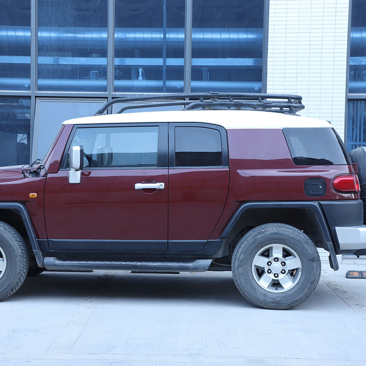 Door Fuel Tank Cover W/ Lock Key Gas Cap Tank Trim For Toyota FJ Cruiser 2007-21 14