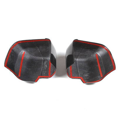 Real Carbon Fiber Rearview Mirror Cover Trim For Land Rover Defender L663 20-25 17