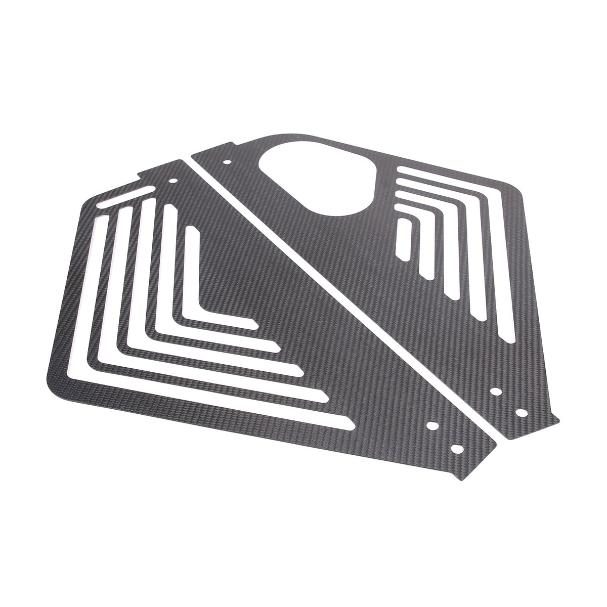 Gloss Real Carbon fiber Engine Bay Side Panel Cover Overlay For Corvette C8 20+ 10