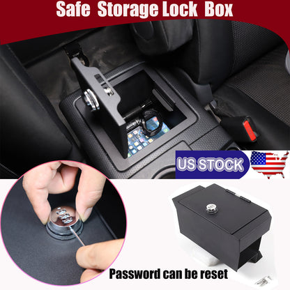 Center Console Armrest Safe Vault Storage Box Lock for Toyota Tundra 2022-2026 1