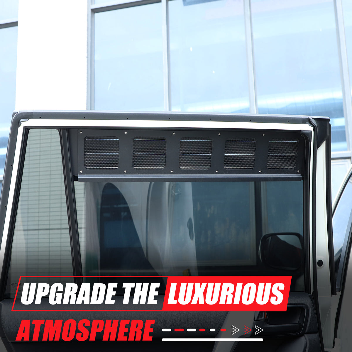 Front & Rear Window Glass Louver Air Vent Panel Trim For Lexus GX 2003-2009 25