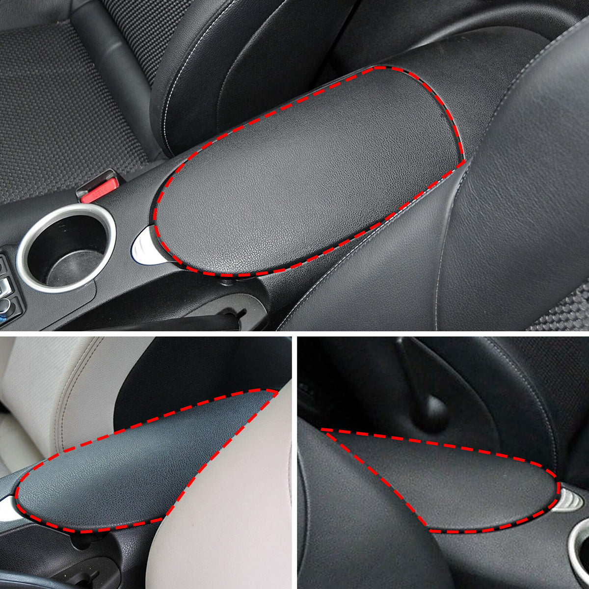 ABS Carbon Fiber Center Console Armrest Box Trim For Nissan 370Z Z34 09-20 US 10