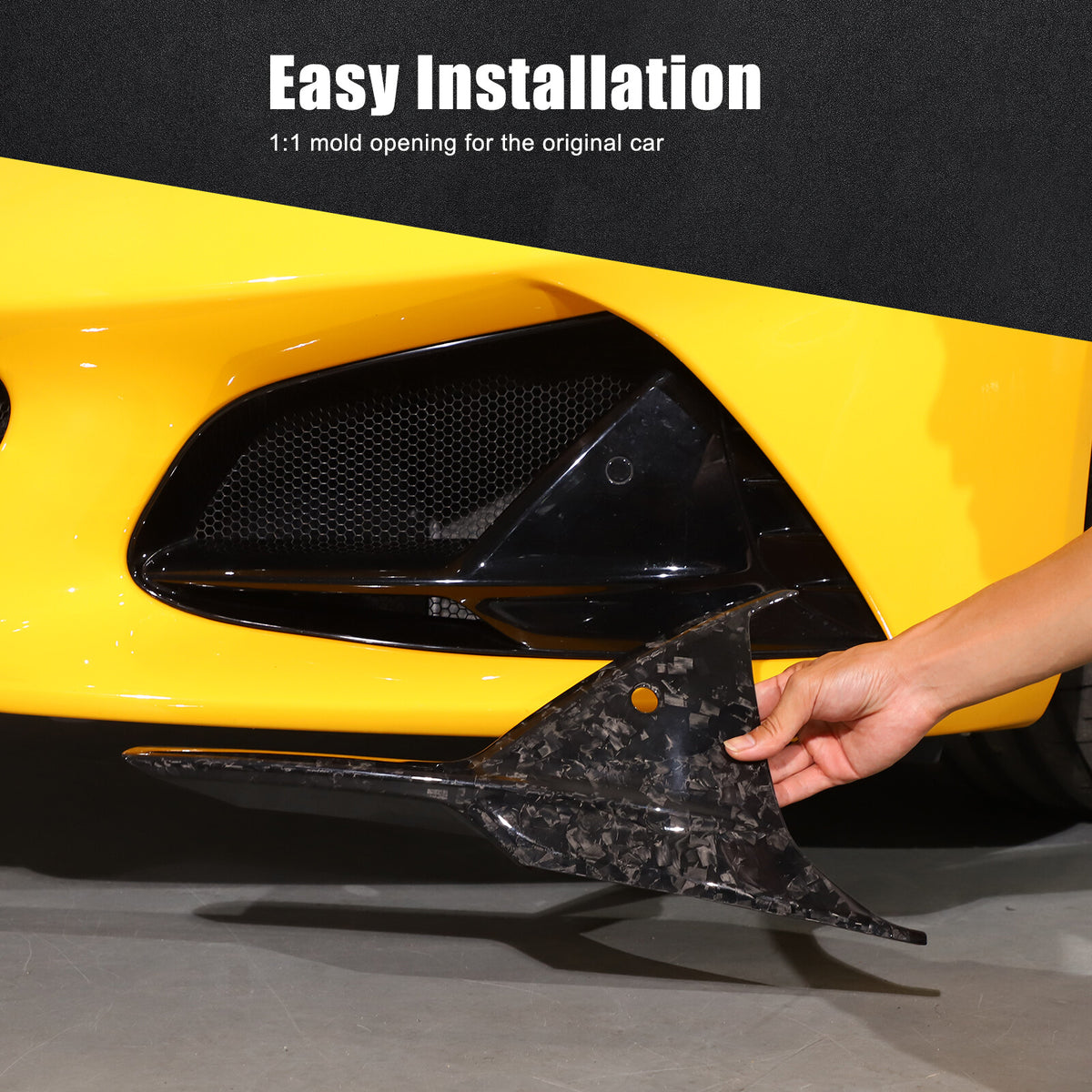 Forged Real Carbon Fiber Front bumper Grille camera Trim For Lotus EMIRA 2023-25 12