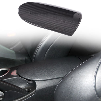 Real Carbon Fiber Center Console Armrest Box Cover For Nissan 370Z Z34 2009-2020 1