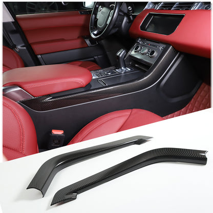 Carbon Fiber ABS Console Side Trim Strip Cover For Range Rover Sport 2014-17 US 2