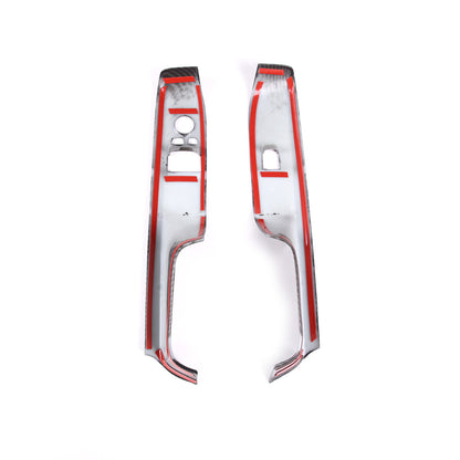 4pcs Carbon Fiber ABS Window Lift & Door handle Cover Trim For Supra A90 19-24 7