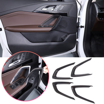 ABS Carbon Fiber Center Console Interior Panel Cover Trim Set for BMW X1 U11 23+ 8