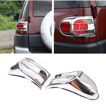 Chrome Silver Rear Tail Light Lamp Cover Trim For 2007-2014 Toyota FJ Cruiser 6