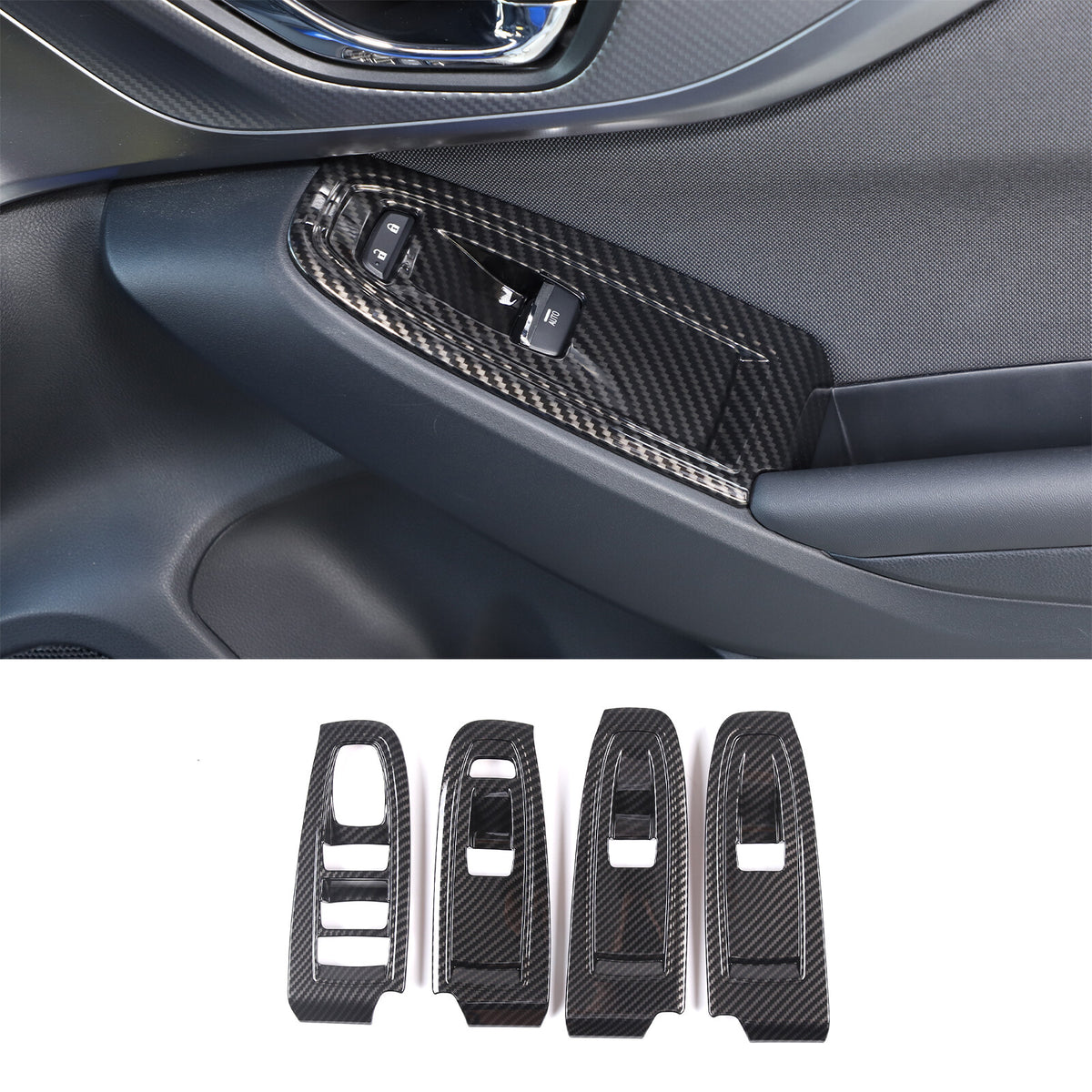 Carbon Fiber ABS Interior Full Cover Trim Kit Set For Subaru WRX AT 2022-2025 - Styles 1-5 37