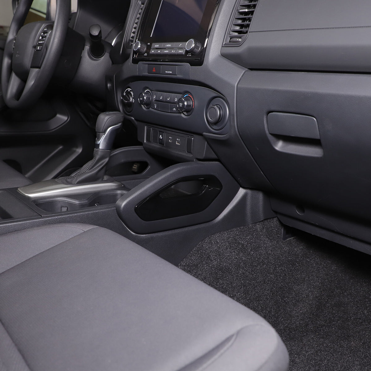 Glossy Black Center Console Side Armrest Frame Trim For Nissan Frontier 2022+ US 20