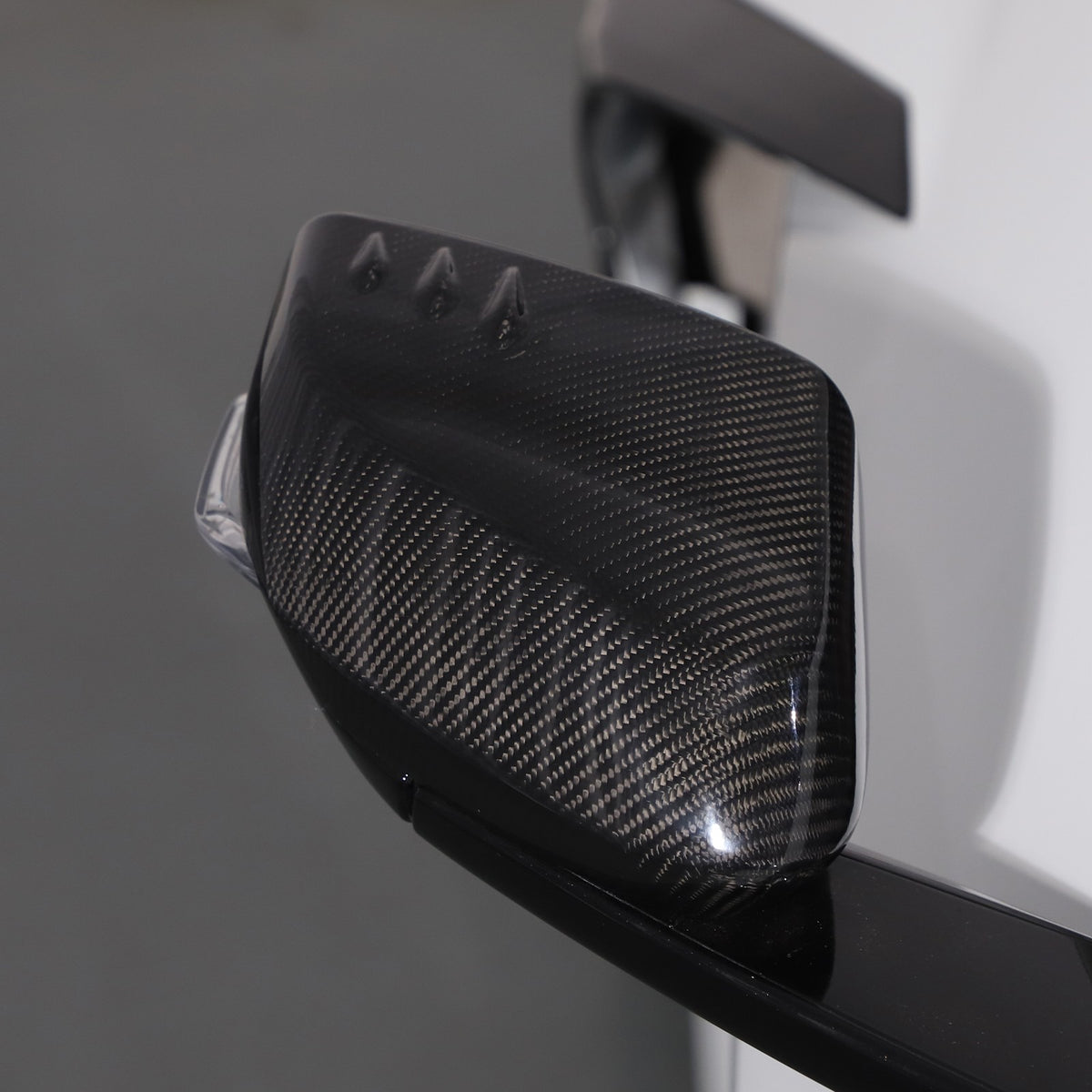 Real Carbon Fiber Side Mirror Air Duct Trim Cover For Corvette C8 2020+ US 16
