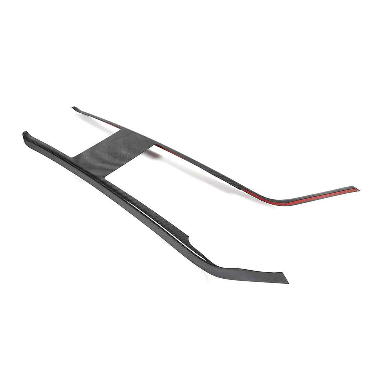 Real Dry Carbon Fiber Center Console Interior Trim Cover For Tesla Model S 23+ 19
