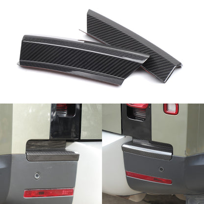 Real Carbon Fiber Rear Bumper Side Taillight Lower Trim For LR Defender L663 20+ 6