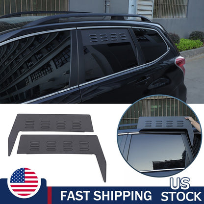 Alloy Rear Window Louver Shutter Cover Trim For Subaru Forester 4th SJ 13-18 US 1