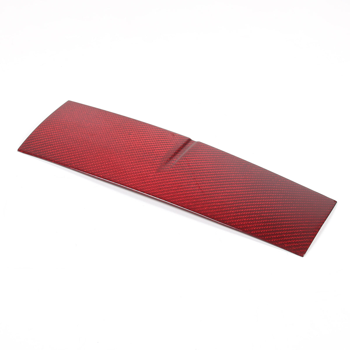 Red Carbon Fiber Console Navigation Upper Panel Cover Trim For Jaguar F-TYPE 13+ 19
