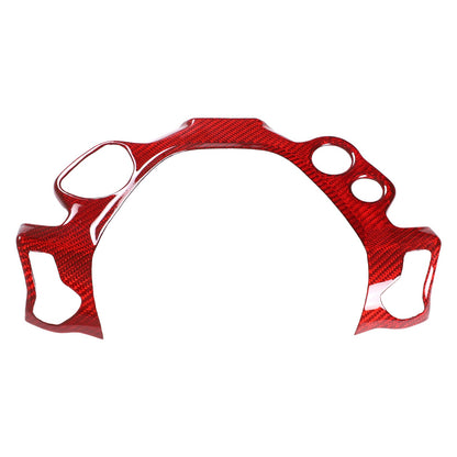 Red Real Carbon Fiber Center Interior Set Cover Trim Kit For Ferrari 458 2011-16 12