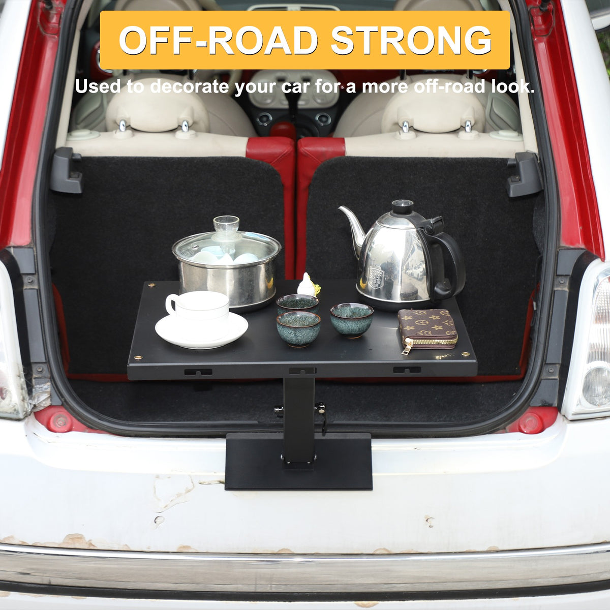 Car Camping Portable Trunk Lock Latch Table For Fiat 500 2009-2015 10