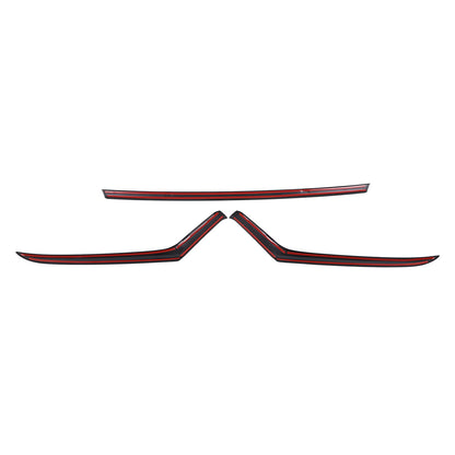 Glossy Black ABS Front Hood Trim Strip Trim For Toyota Grand Highlander 2024+ US 12