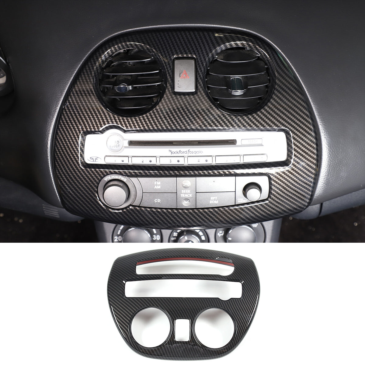 Carbon fiber ABS Interior Center Trim Cover Set For Mitsubishi ECLIPSE 2006-11 6