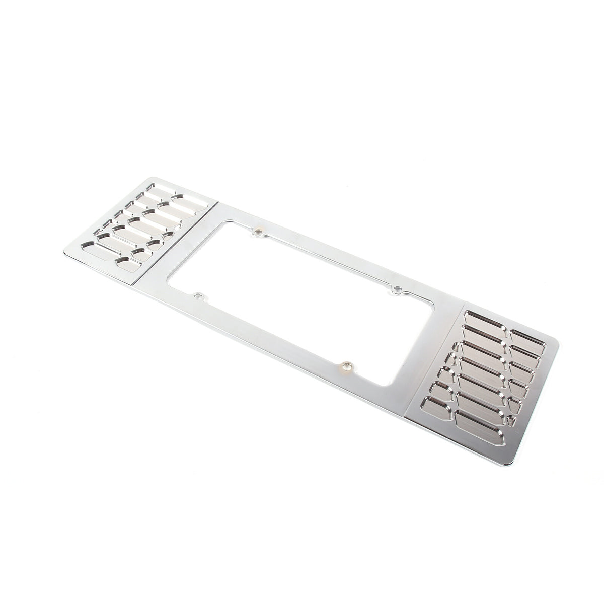 Silver Aluminum alloy Rear License Plate Frame Trim For Corvette C6 2005-13 14