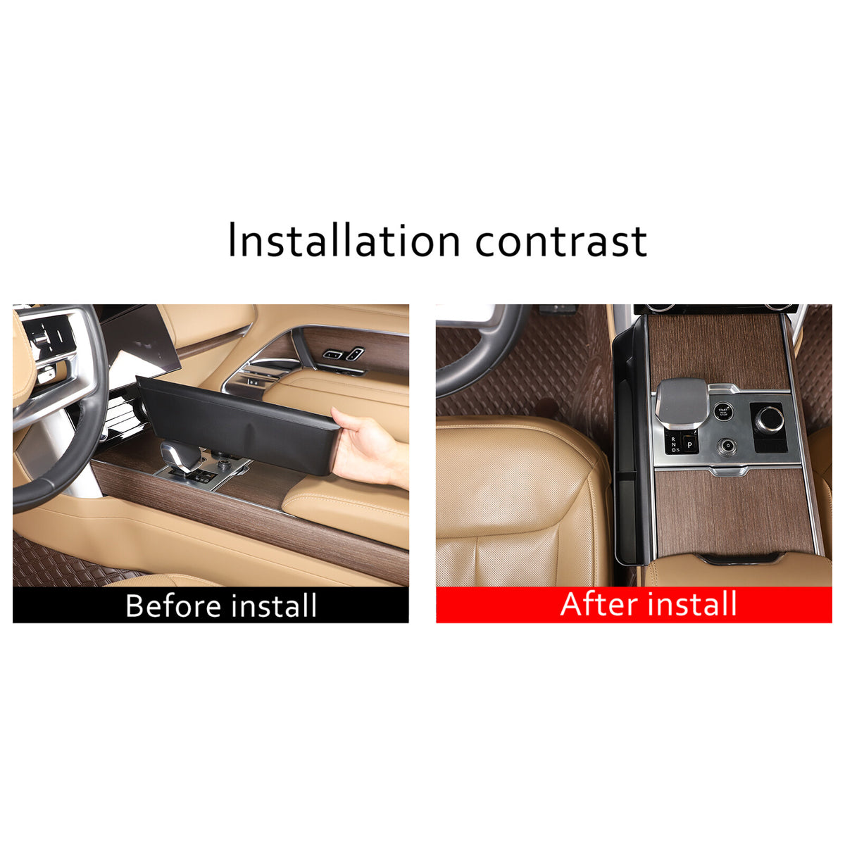 Center Console Gear Shift Side Storage Box Tray For Range Rover Vogue 23-24 9