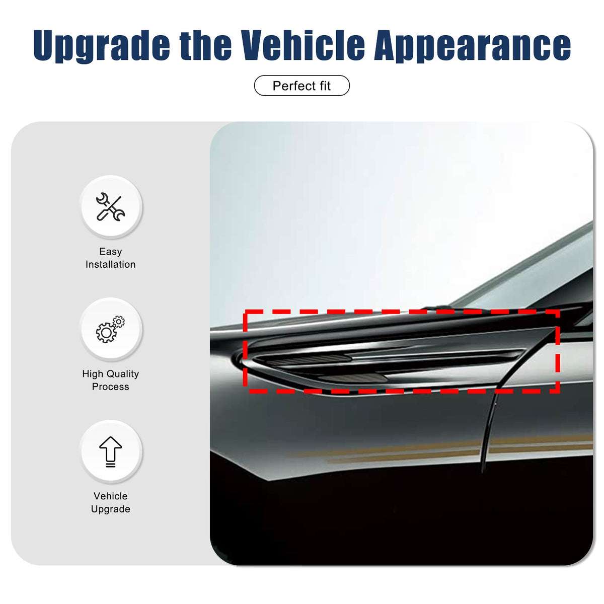 Real Carbon Fiber Side Fender Airvent Trim For Toyota 86 16-20/Subaru BRZ 12-20 13