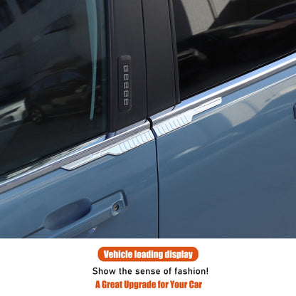 Silver ABS Lower Window Molding Trim For Ford Maverick 2022+ US 8