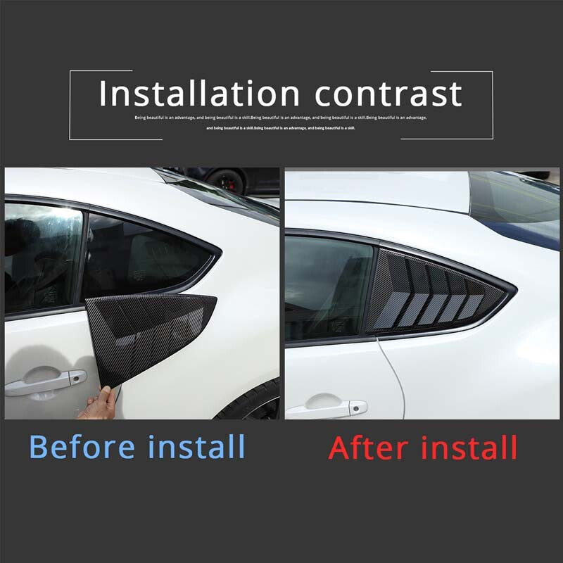For Toyota 86/Subaru BRZ 2022+ Carbon look Side Vent Window Scoop Louver Trim US 3