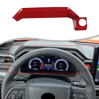 ABS Sporty Red Dashboard Instrument Upper Trim For Toyota Tacoma 2024+ US 1