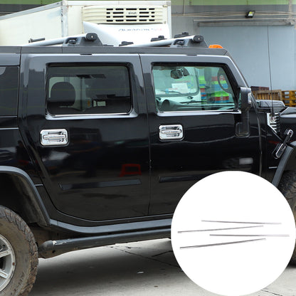 Chrome Steel Exterior Rocker Panel Trim Hood Deck Vent Set For Hummer H2 03-09 47