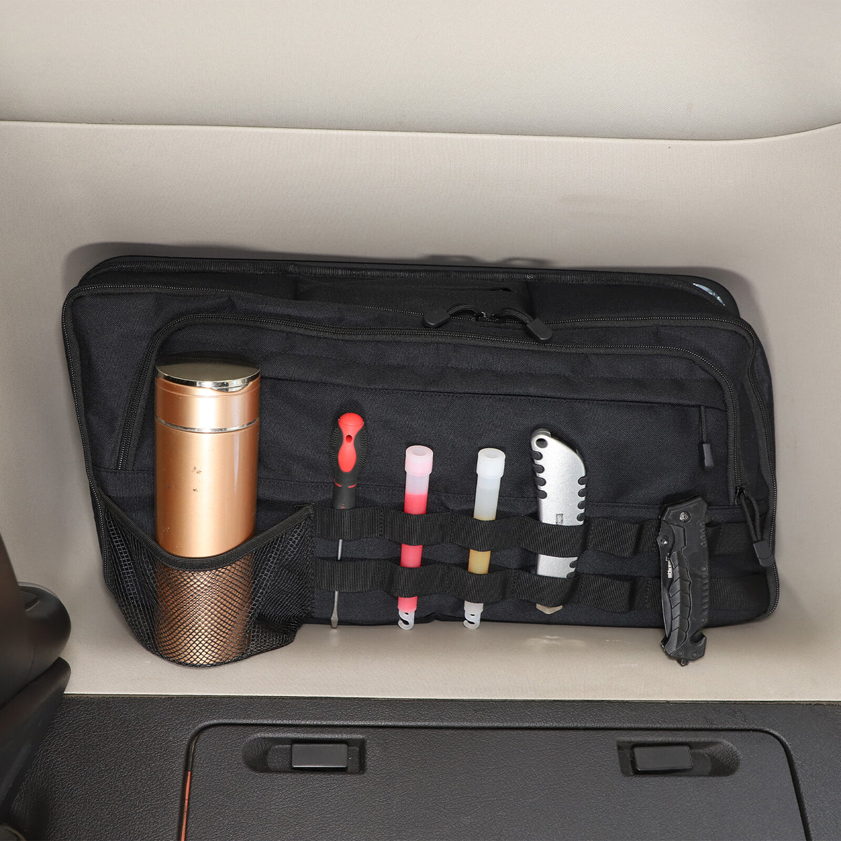 Car Trunk Right Side Window Storage Bag Tool Bag For Hummer H3 2005-2009 7