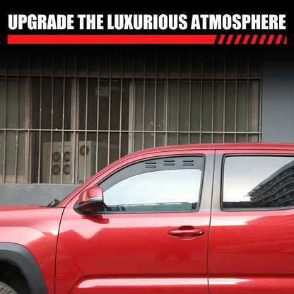 Alloy Rear Window Ventilation Louver Shutter Trim For Toyota Tacoma 16-22 US 22