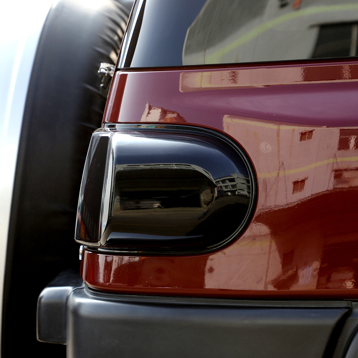 Smoked Black Tail Light Lamp Cover Guard Trim For Toyota FJ Cruiser 07-21 13