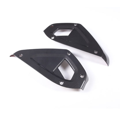 Carbon Fiber Style Dashboard Side Panel Cover Trim For Land Rover Defender 20-23 11