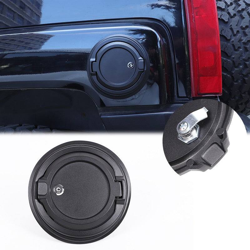 Alloy Locking Fuel Door Black Gas Tank Cap Cover Lock Key For Hummer H3 2005-09 23