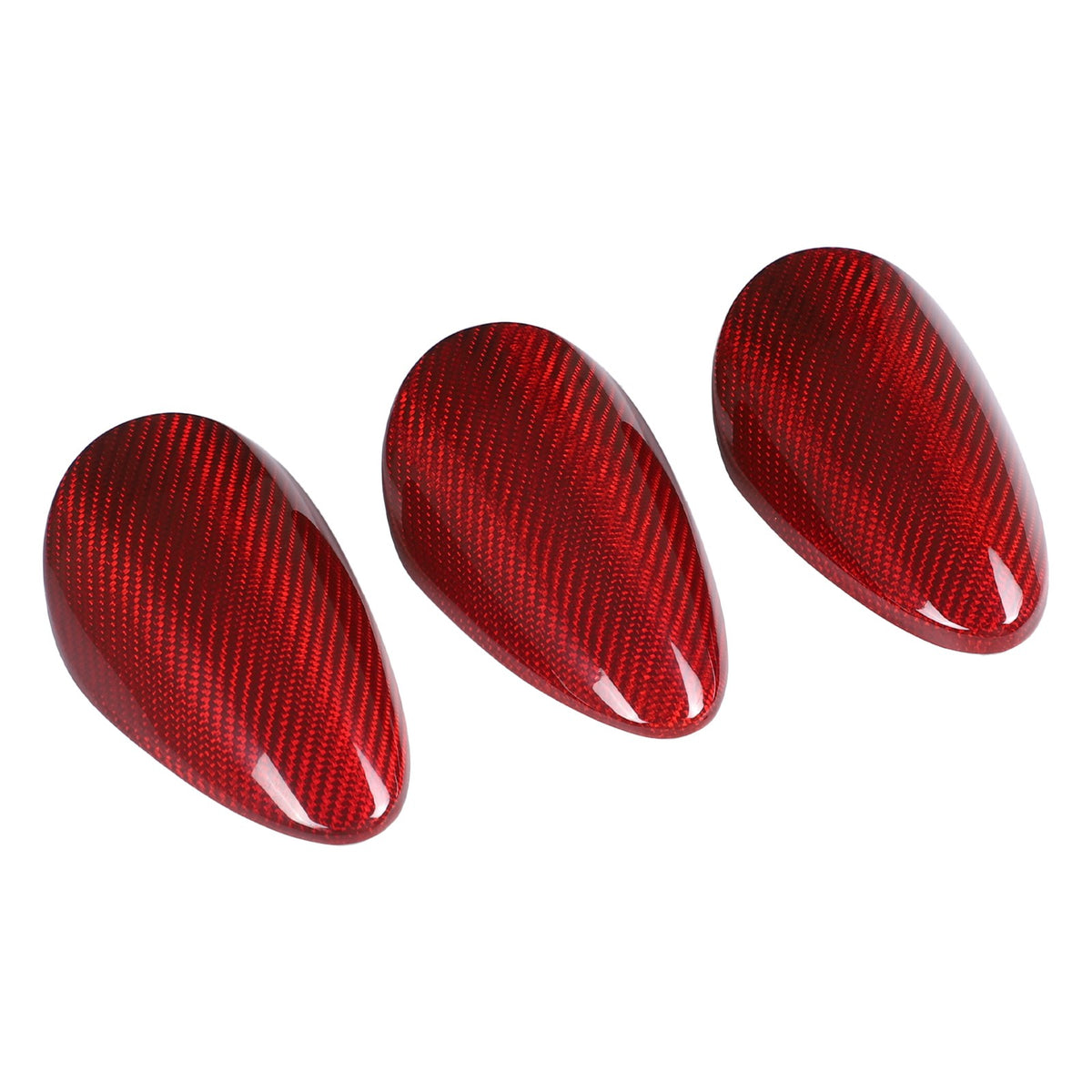 Red Real Carbon Fiber Triple Gauge Bezel Trim Cover For Nissan 370Z 2009-20 9