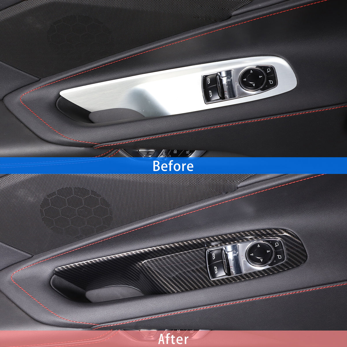 Carbon Fiber ABS Interior Full Decor Cover Trim Kit For Corvette C8 2020-2025 - Styles 1-5 15