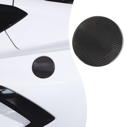 Replacement Real Carbon Fiber Fuel Tank Cap Cover For Corvette C8 2020+ 8