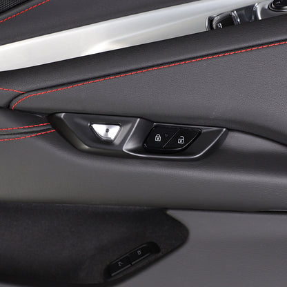 Matte Black ABS Full Interior Set Cover Trim Kit For Corvette C8 2020-25 - Styles 6-10 21