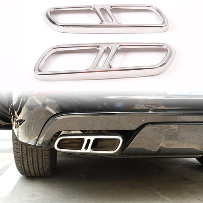 ABS Rear Exhaust Muffler Tail Pipe Cover Trim For Range Rover Sport 2023-24 1