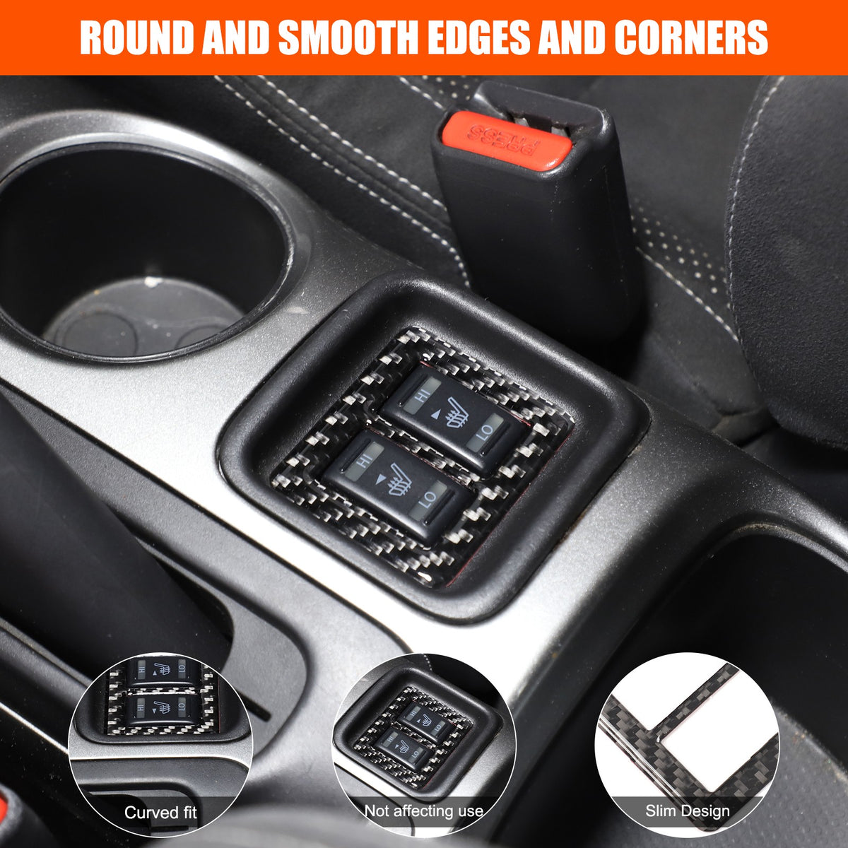 Soft Carbon Fiber Interior Center Console trim Sticker For Nissan Juke 2011-2019 139